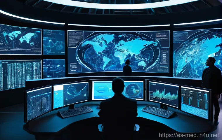 전염병 확산 모델 - **Prompt:** A diverse team of data scientists and epidemiologists, professionally dressed, are inten...