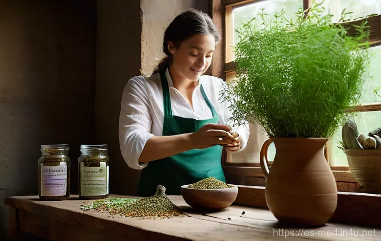 침술과 약초 요법 - **Acupuncture in a Serene Setting:** A person (gender-neutral, mid-30s) lies peacefully on a sof...
